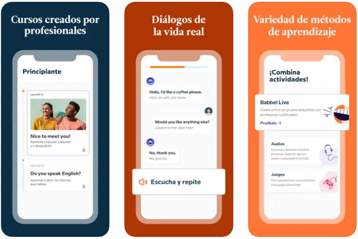 Babbel: cursos creados por profesionales