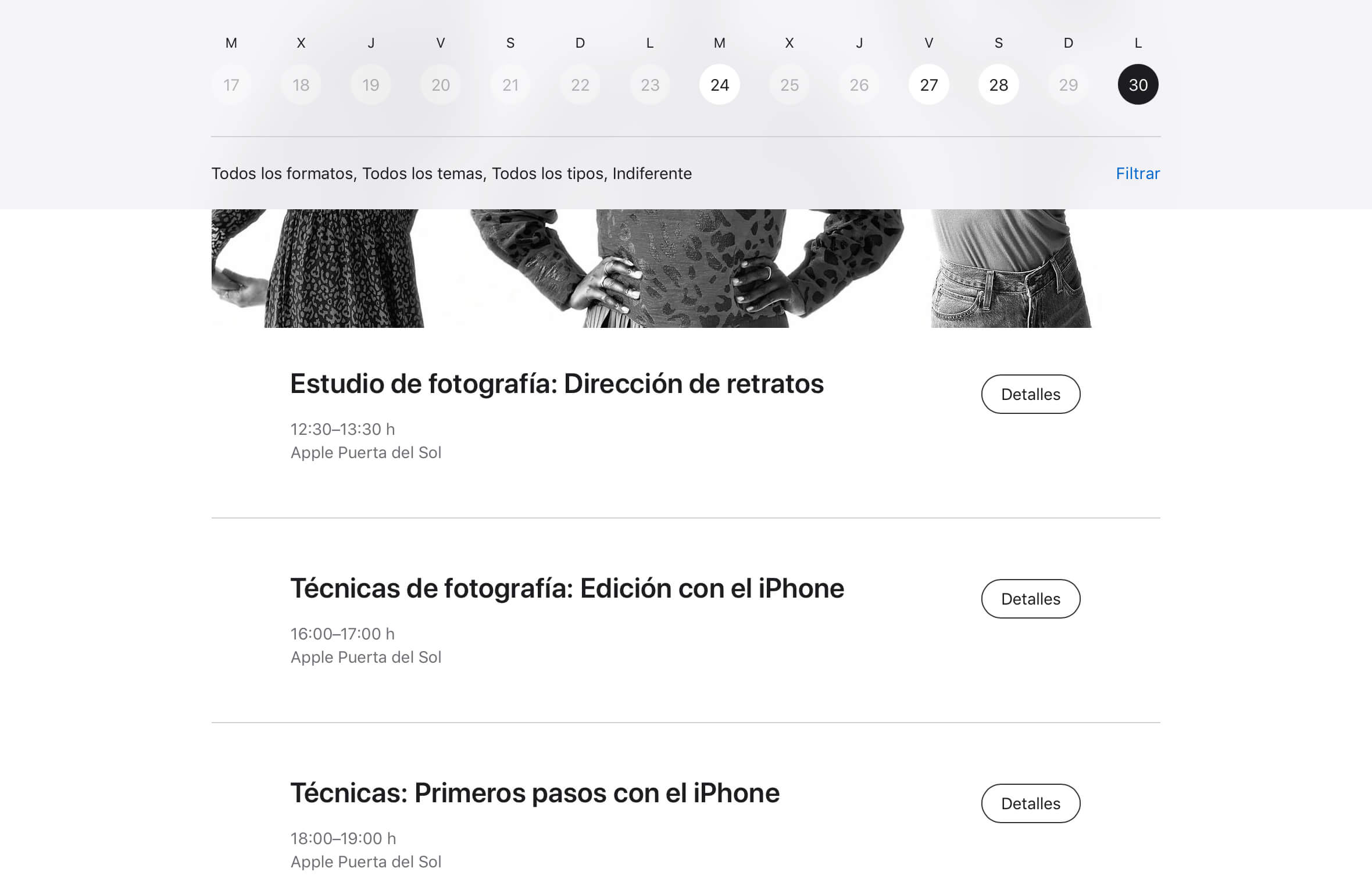 Today at Apple vuelve a ser presencial a partir del 30 de agosto en España