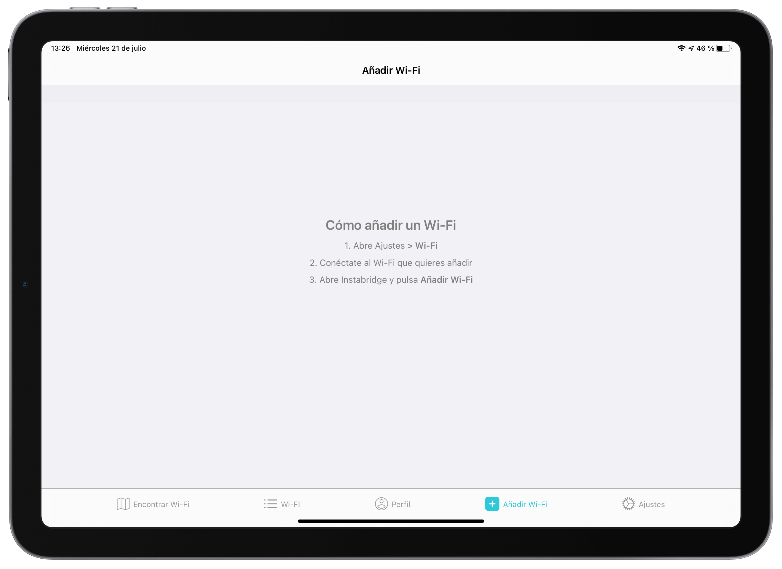Instabridge: añadir red Wi-Fi Instabridge: añadir red Wi-Fi