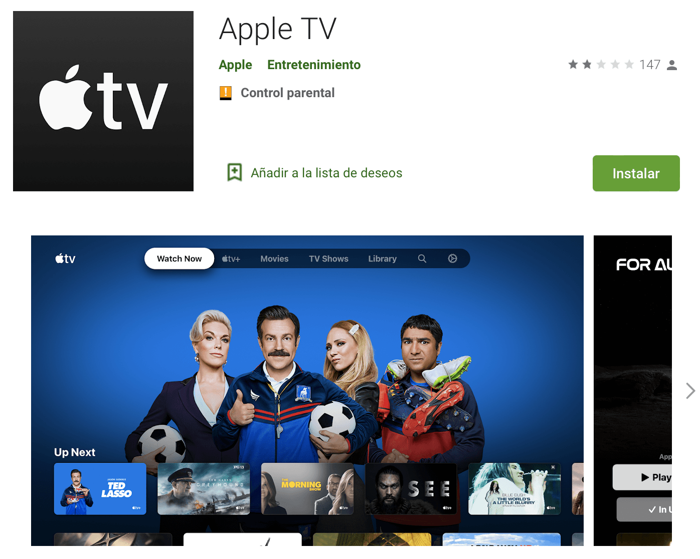 Apple TV en Google Play