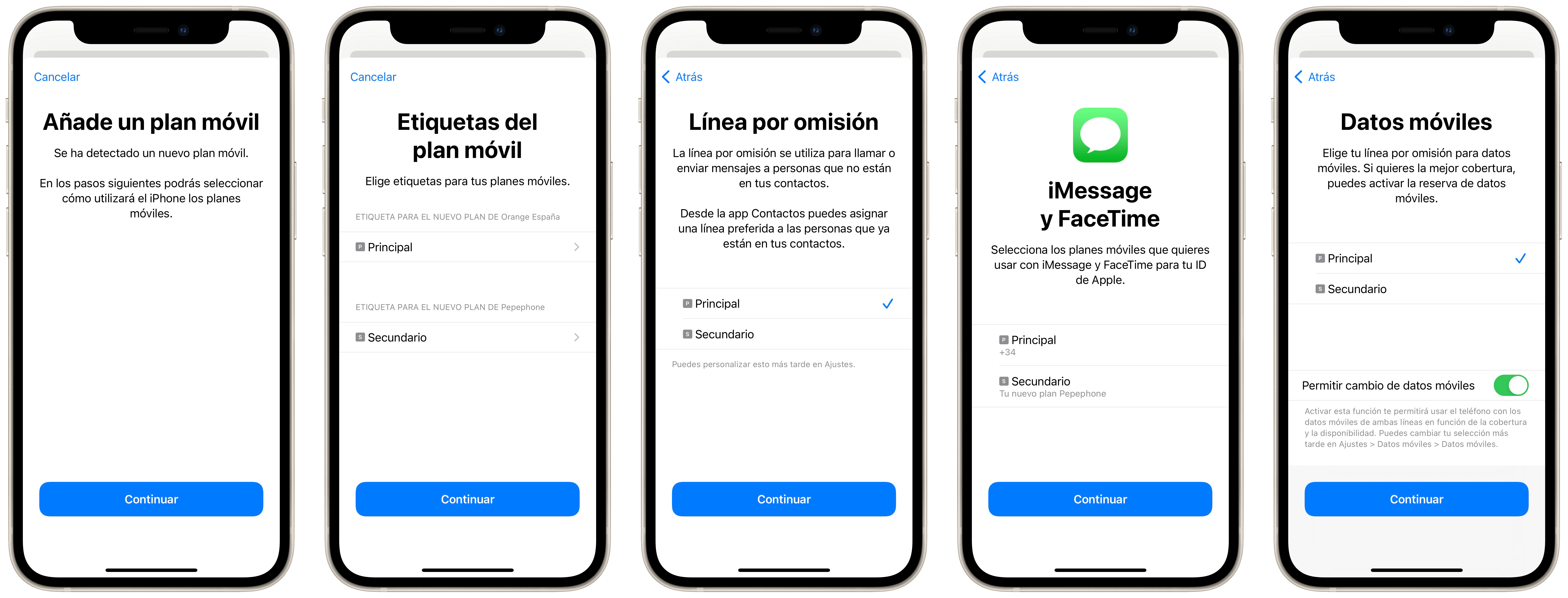 Configurar doble SIM en el iPhone con eSIM