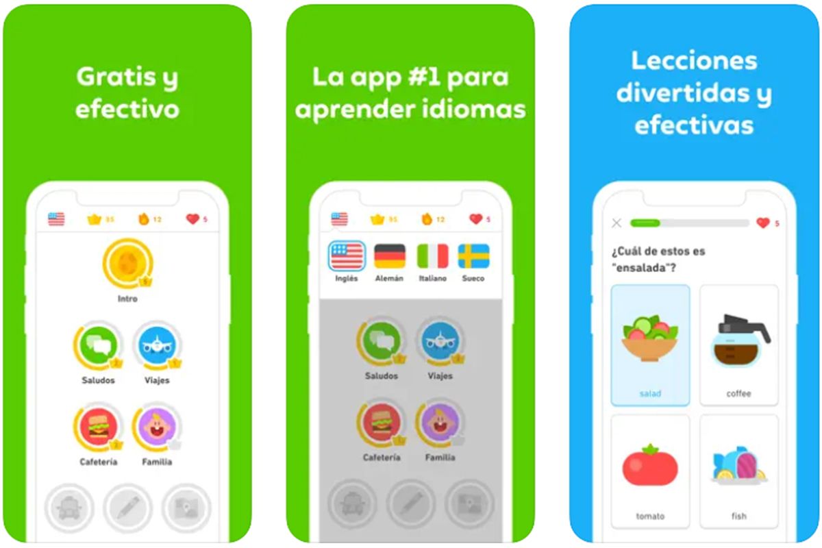 Duolingo: lecciones divertidas y efectivas de francés