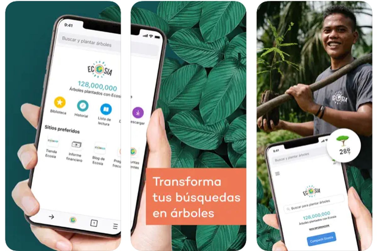 Ecosia: transforma tus búsquedas en árboles Ecosia: transforma tus búsquedas en árboles