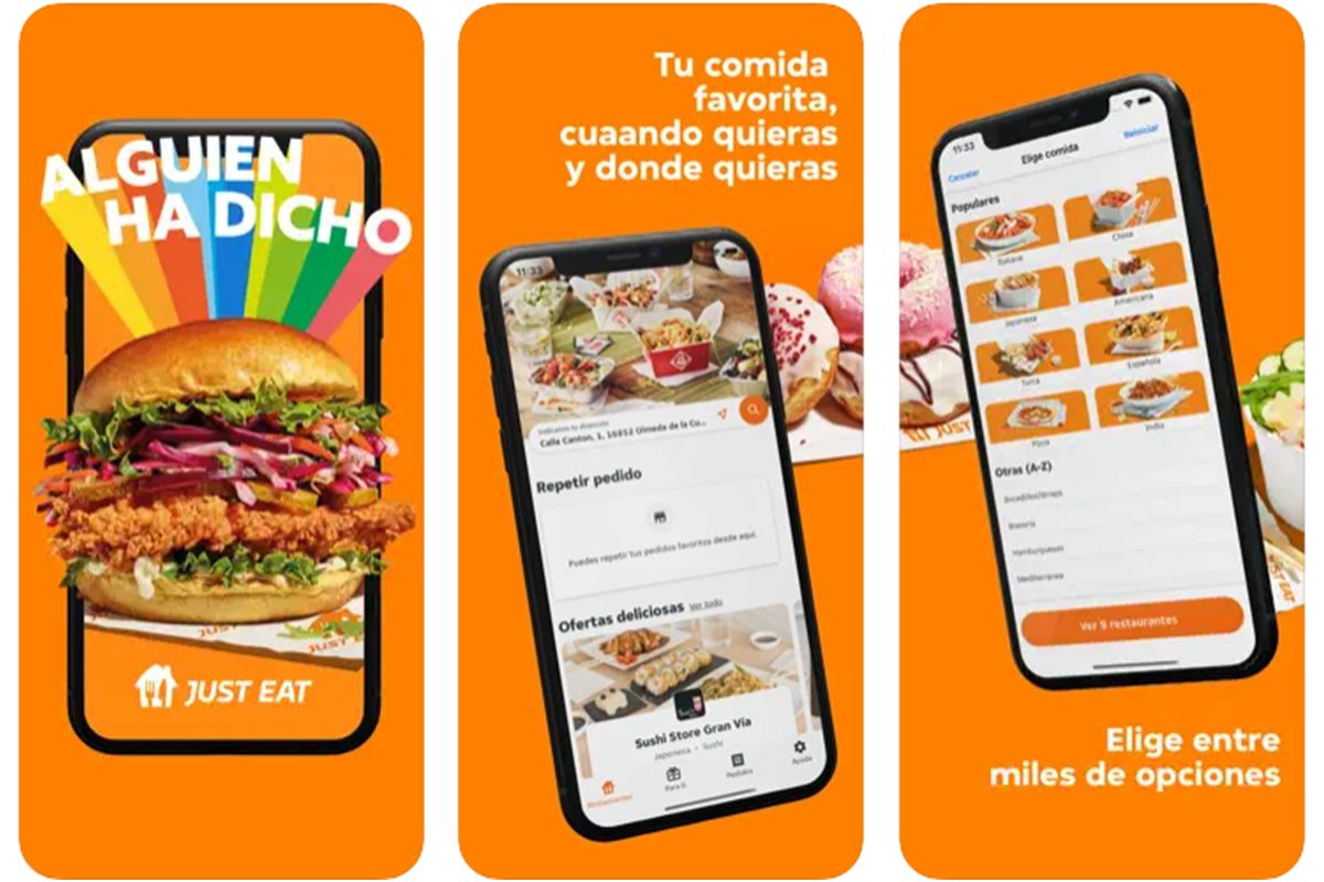 Just Eat: tu comida favorita, cuando quieras y donde quieras
