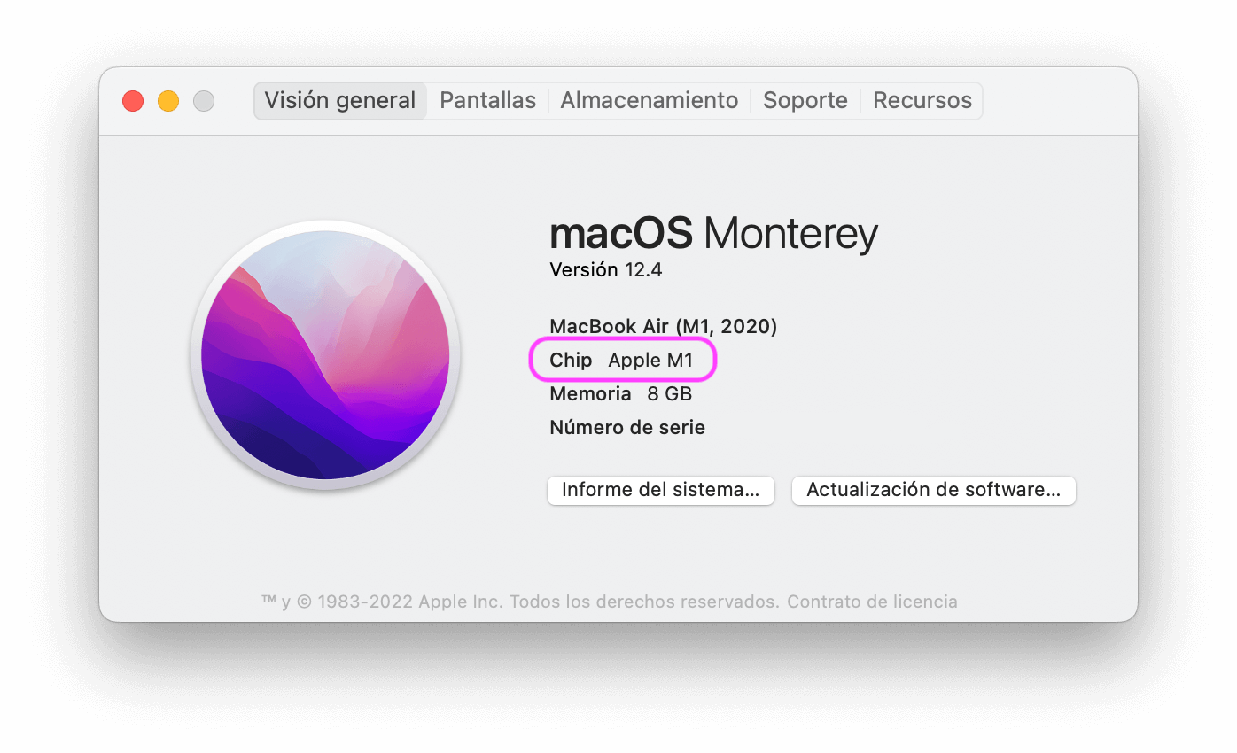 Ver chip del Mac para Boot Camp Ver chip del Mac para Boot Camp